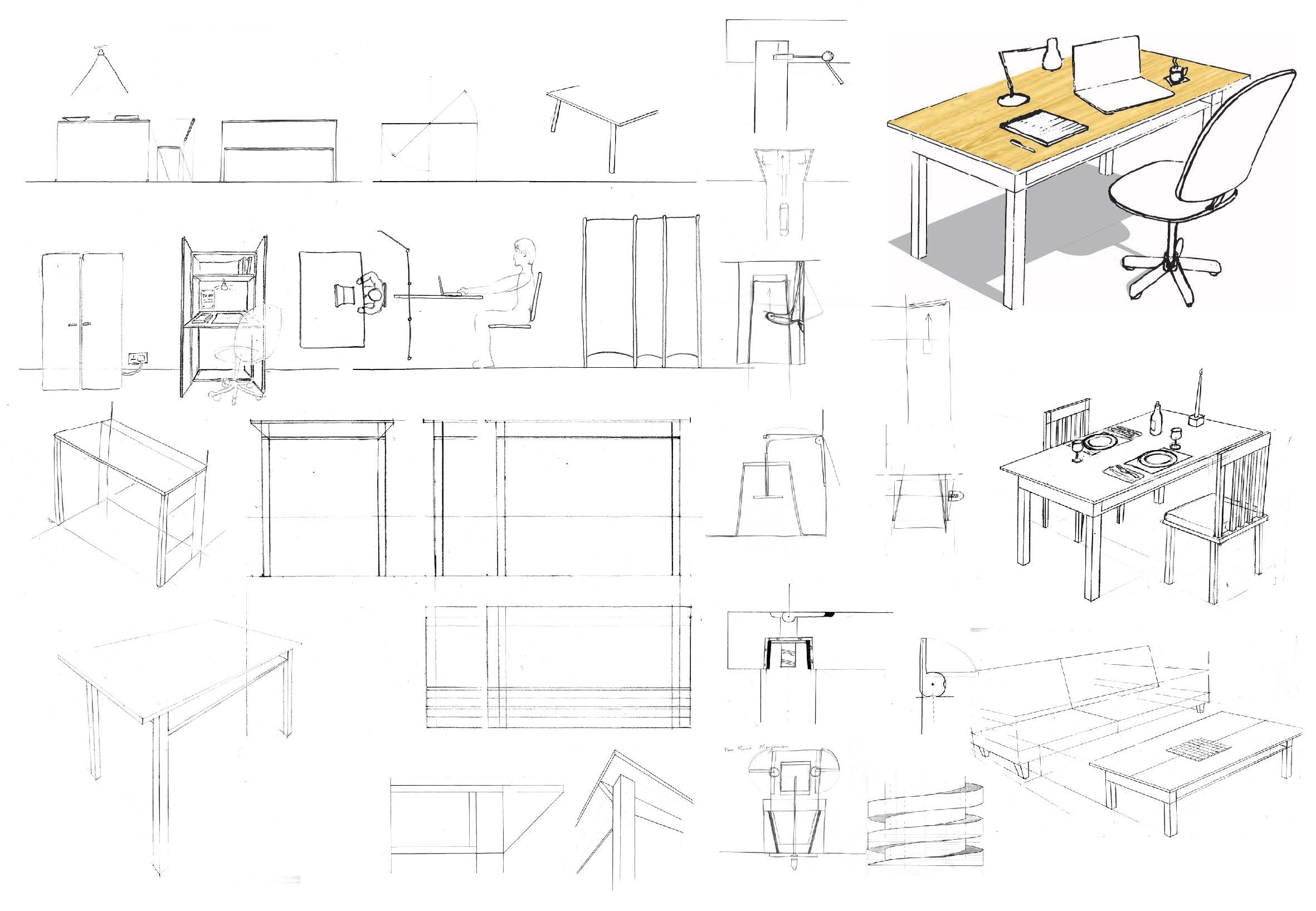 Initial concept sketches